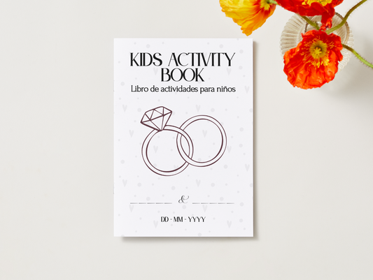 Libro de Actividades para niños para Bodas