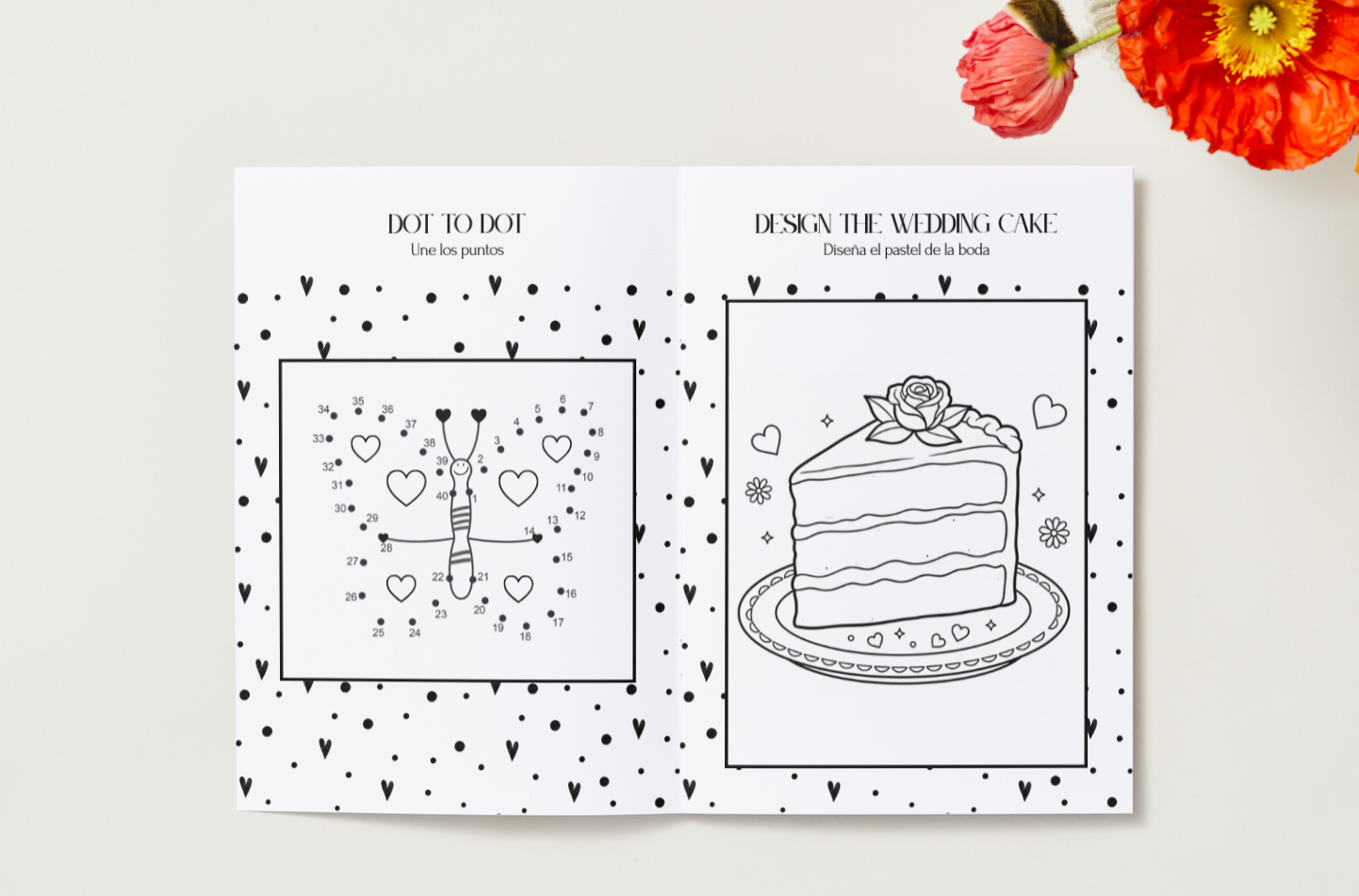 Libro de Actividades para niños para Bodas