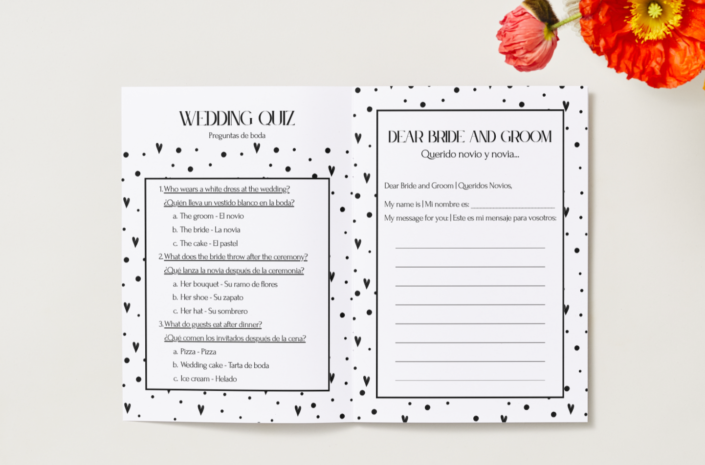 Libro de Actividades para niños para Bodas