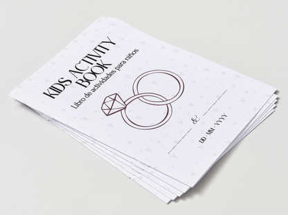 Libro de Actividades para niños para Bodas