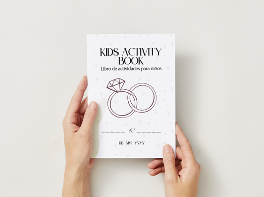 Libro de Actividades para niños para Bodas
